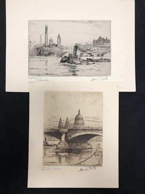 Lot 116 - David Smith (British 20th Century) Quantity of Etchings and Drawings 1920s-1940s