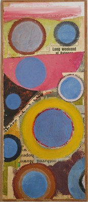 Lot 59 - George Holt (British 1924-2005) Three Abstract Mixed Media Works Circular Forms