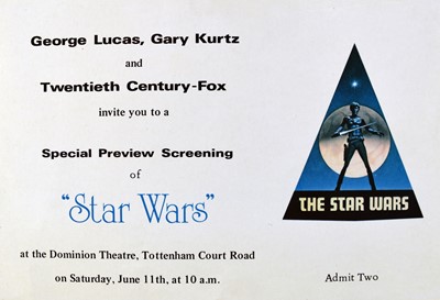 Lot 57 - STAR WARS. A ticket for Star Wars Special...