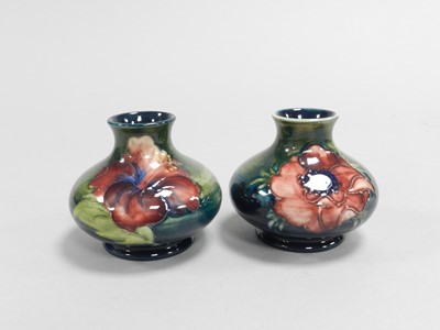Lot 221 - Two Moorcroft vases in the Hibiscus and