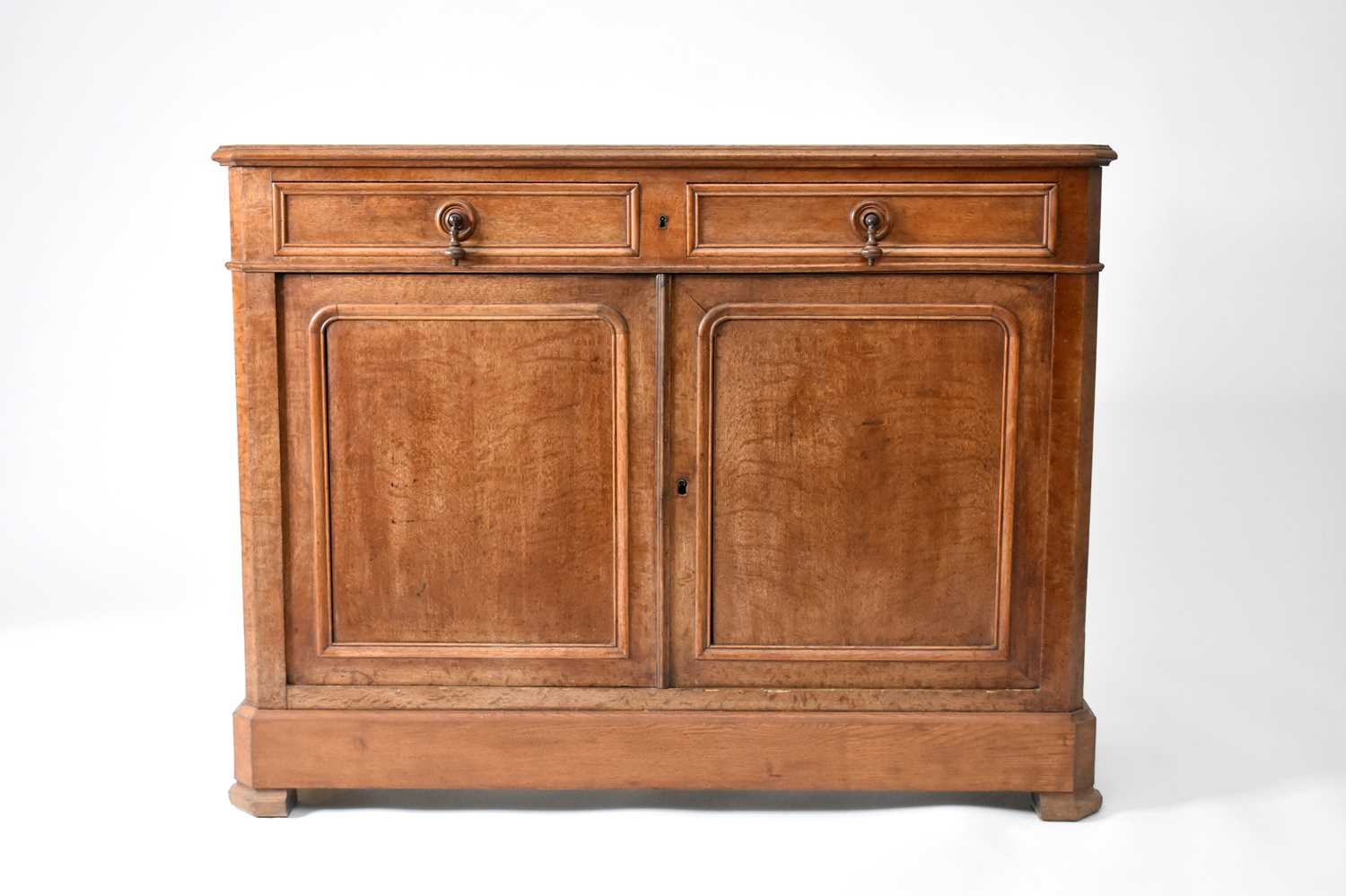 Lot 197 - A small French walnut sideboard