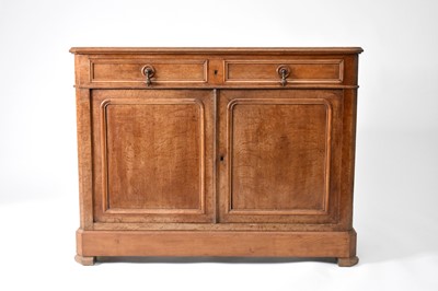 Lot 197 - A small French walnut sideboard