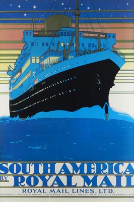 Lot 110 - Two Later Steam Ship Vacation Posters