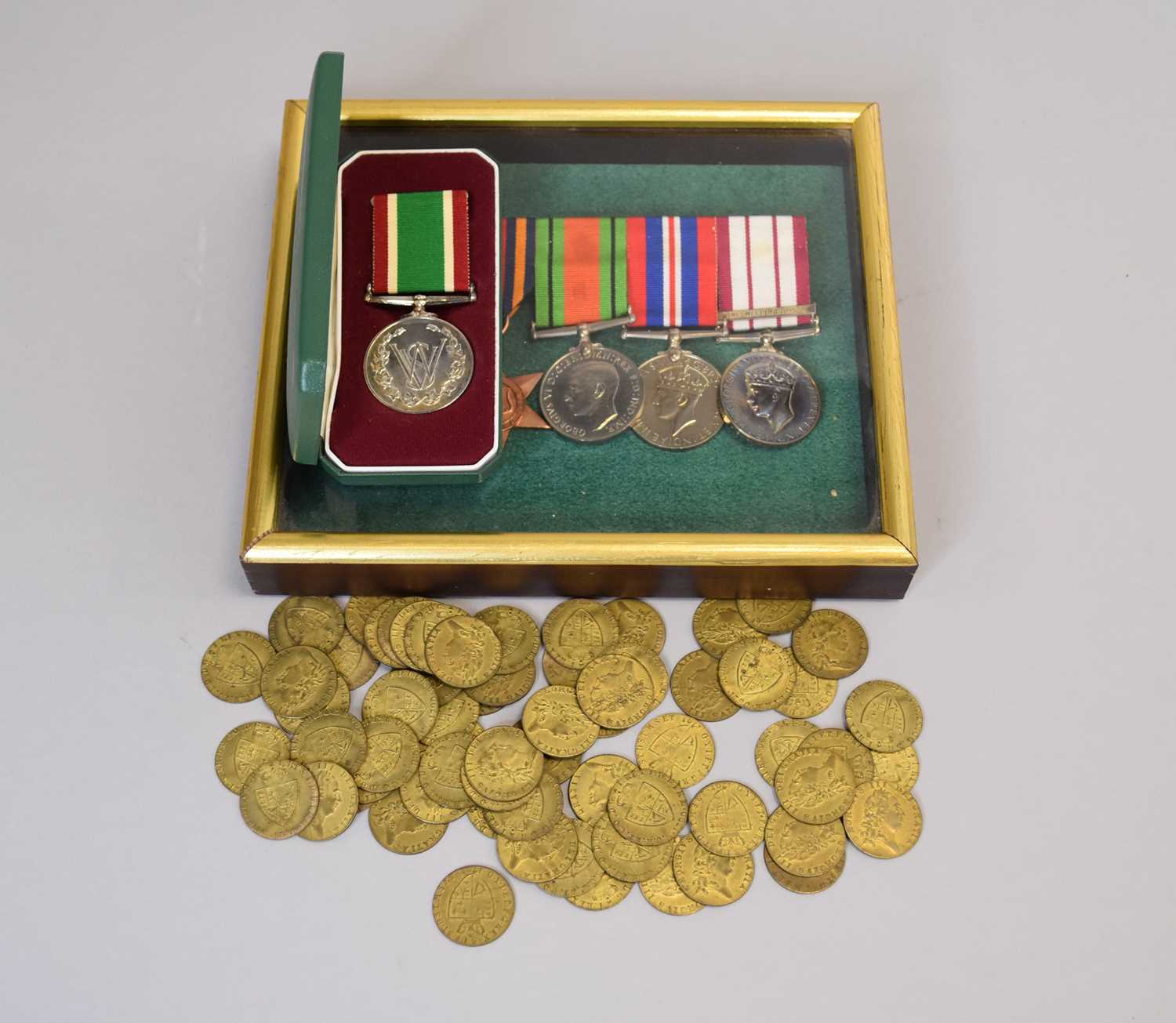 Lot 26 - A group of four World War II medals