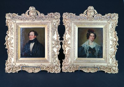 Lot 204 - English School (19th century), A Pair of Portraits