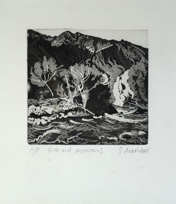 Lot 216 - Sasa Marinkov (20th-21st Century) Two Woodcuts