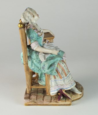 Lot 268 - Meissen 'Sleeping Louise' figure, late 19th century