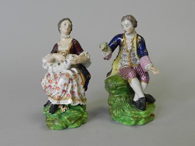 Lot 214 - Two Derby porcelain figures