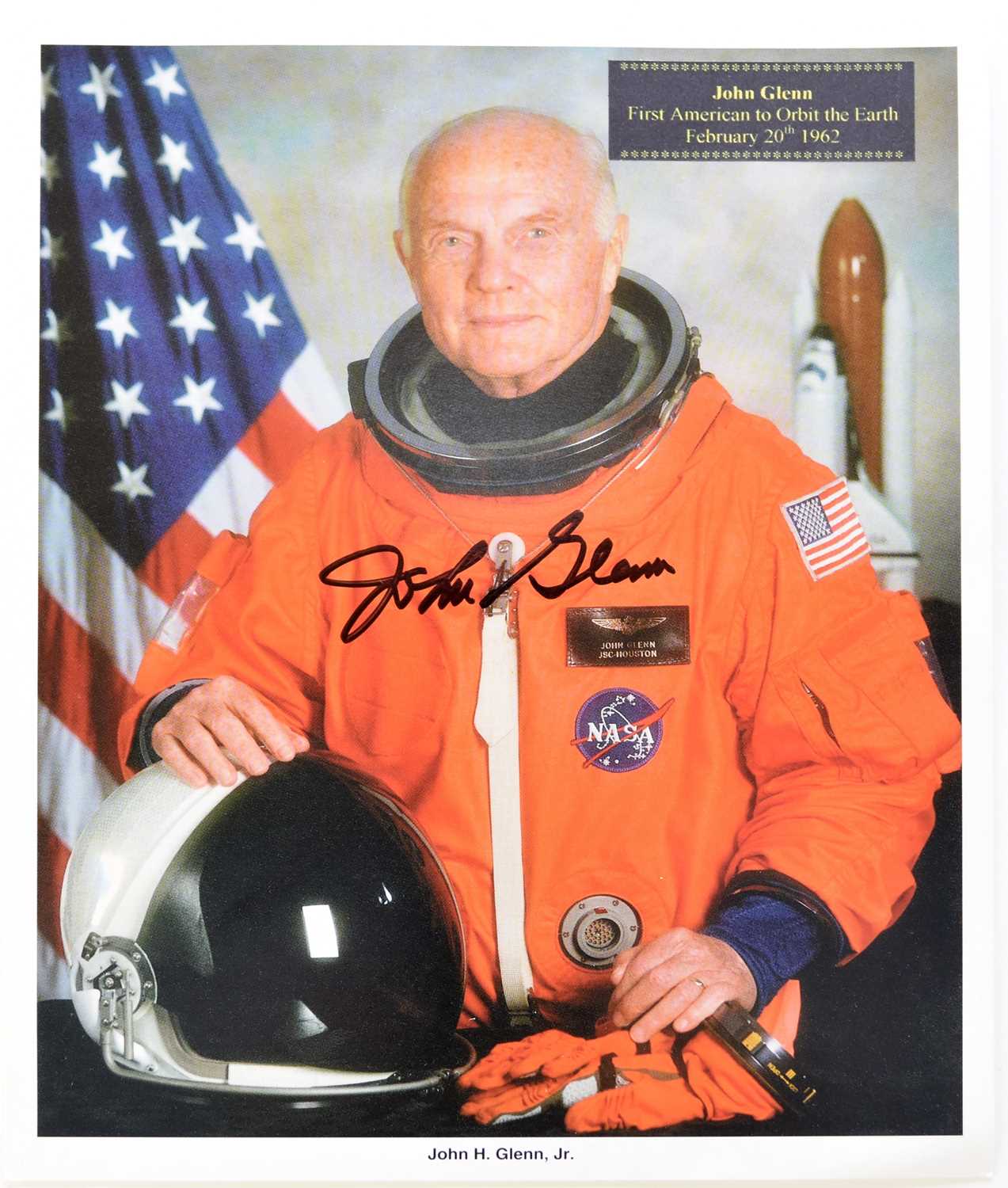 Lot 29 - GLENN, John, astronaut, signed colour 8x 10...