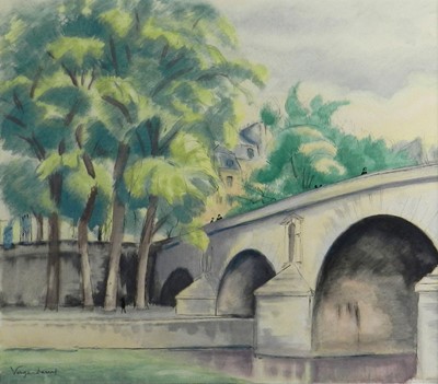 Lot 98 - Henri Vergé-Sarrat (French 1880-1966) Le Pont Marie, Paris