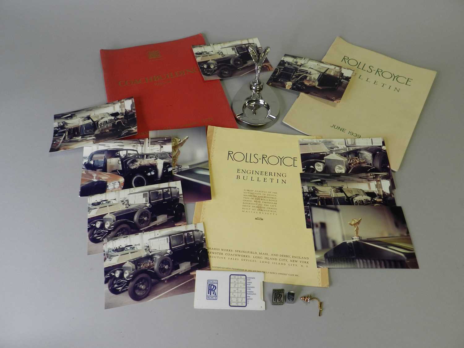 Lot 284 - An archive of Rolls Royce ephemera relating to Douglas Cooley