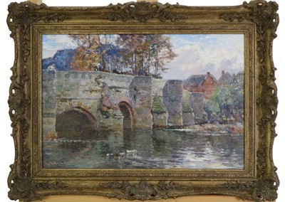 Lot 225 - Frederick William N Whitehead (British 1853-1938) Crawford Bridge