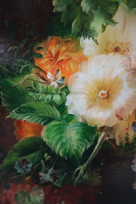 Lot 235 - J.A. Stourton (British 20th Century) Still Life with Tulips and Primroses