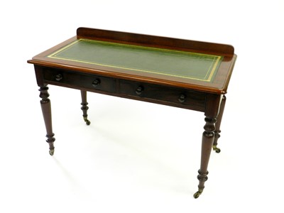 Lot 367 - A late Victorian/Edwardian mahogany writing table