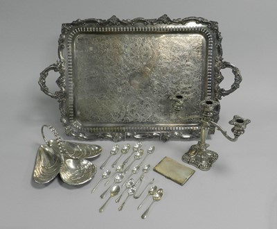 Lot 143 - A collection of silver and plate
