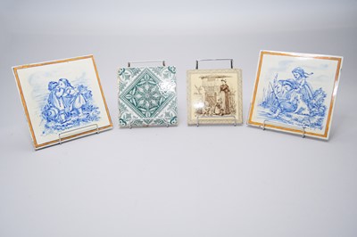Lot 42 - Four late 19th century tiles