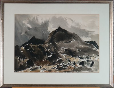 Lot 132 - Manner of Sir Kyffin Williams (Welsh School 1918-2006) Crib Goch