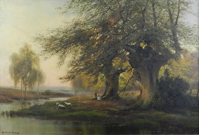 Lot 79 - Arthur Wynne (British, 19th century), Borders of the Wood