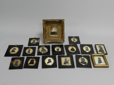 Lot 91 - A collection of 19th century silhouettes