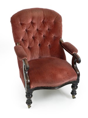 Lot 350 - An early Victorian mahogany armchair
