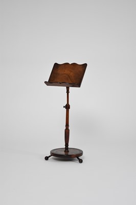 Lot 449 - A19th century walnut music stand