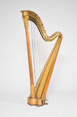 Lot 439 - A first half of the 19th century, Neoclassical style, gilt gesso harp by Jacob & James Erat