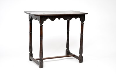 Lot 231 - A 17th / 18th century oak side table, with a...