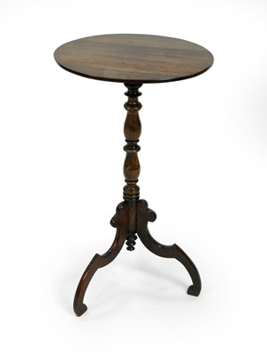 Lot 352 - A Victorian rosewood circular top tripod table