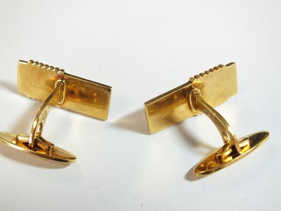 Lot 41 - A pair of 18ct gold Georg Jensen cufflinks