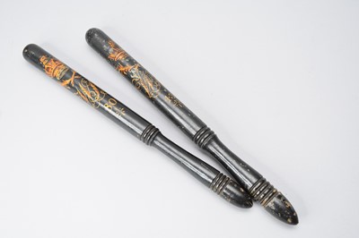 Lot 286 - Two Victorian truncheons, 19th century