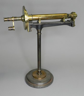 Lot 319 - A lacquered brass polarimeter by W. & J. George Ltd, Birmingham