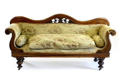 Lot 359 - A William IV/early Victorian mahogany sofa