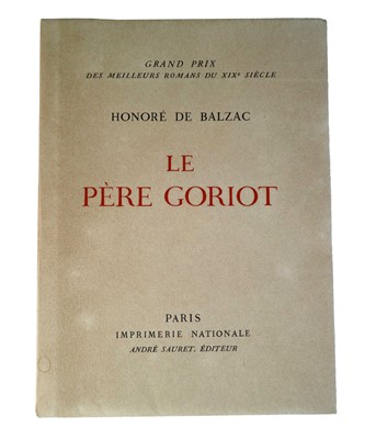 Lot 196 - Honoré de Balzac (1799–1850) Le Père Goriot Book and Pablo Picasso Lithograph