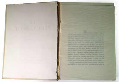 Lot 196 - Honoré de Balzac (1799–1850) Le Père Goriot Book and Pablo Picasso Lithograph