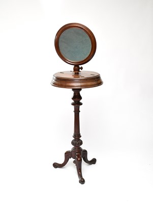 Lot 213 - A Victorian mahogany floor standing dressing/shaving mirror