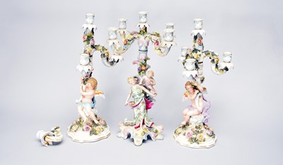 Lot 306 - A group of Continental porcelain, late 19th century