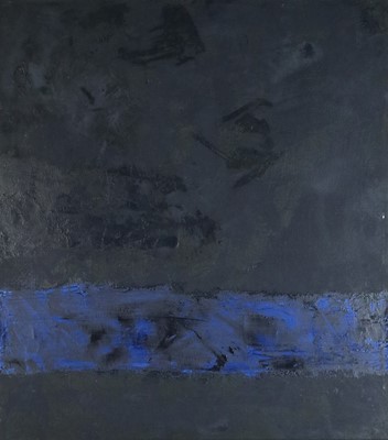 Lot 71 - Yi-Chen Hung (Chinese Contemporary) Abstract Composition III, Black and Blue