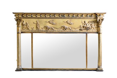 Lot 492 - A Regency gilt gesso over-mantel mirror