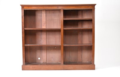 Lot 220 - An Edwardian mahogany open bookcase