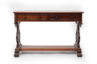 Lot 221 - A Victorian mahogany rectangular side table