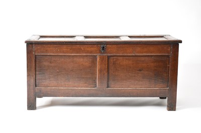 Lot 223 - A 17th century oak coffer