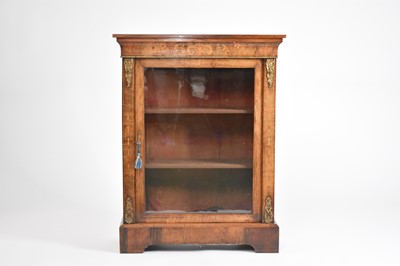 Lot 456 - A Victorian inlaid walnut pier cabinet