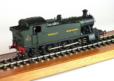 Lot 139 - An O-gauge, scratch-built model of a GWR steam locomotive, '5572', 2-6-2