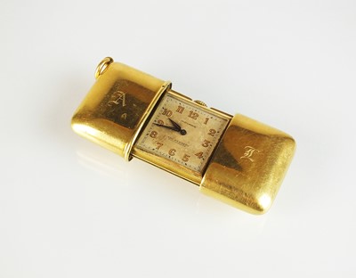 Lot 149 - An 18ct gold Movado Hermeto Chronometer purse watch
