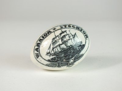 Lot 262 - English North-East pottery pearlware darning egg