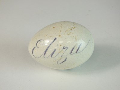 Lot 262 - English North-East pottery pearlware darning egg