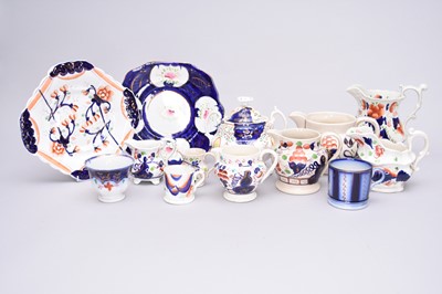 Lot 407 - A collection of Gaudy Welsh pottery