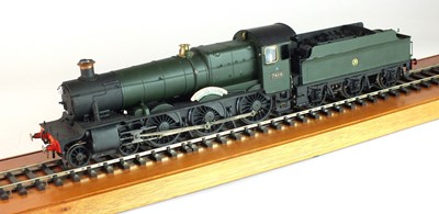 Lot 142 - A good O-gauge, scratch-built model of the steam locomotive, GWR, 'Frilsham Manor', with tender