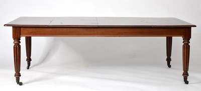 Lot 642 - A Victorian and later mahogany dining table