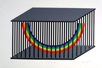 Lot 239 - Patrick Hughes (British b.1939) Caught in a Cage